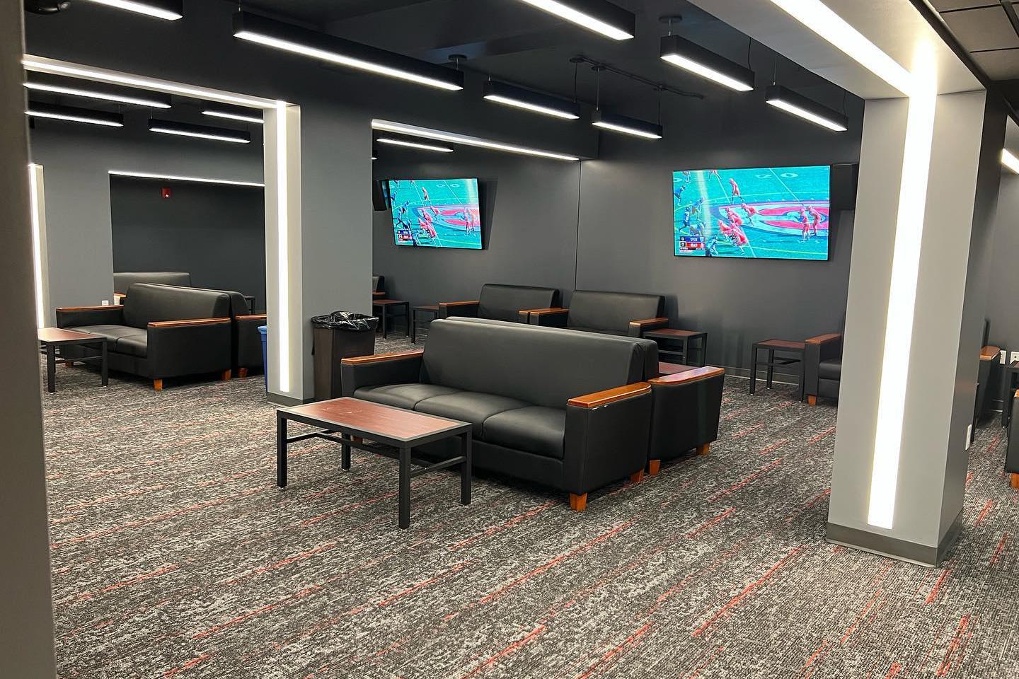 All Carthage students are welcome to visit the Esports Arena to play games, watch movies, or hang out with friends.