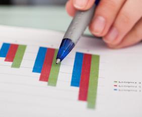 Close-up Photo Of Hand And Financial Graph