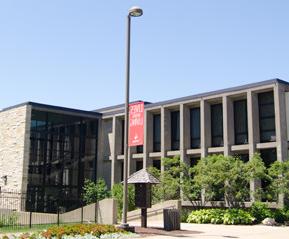 A photo of the exterior of Lentz Hall.