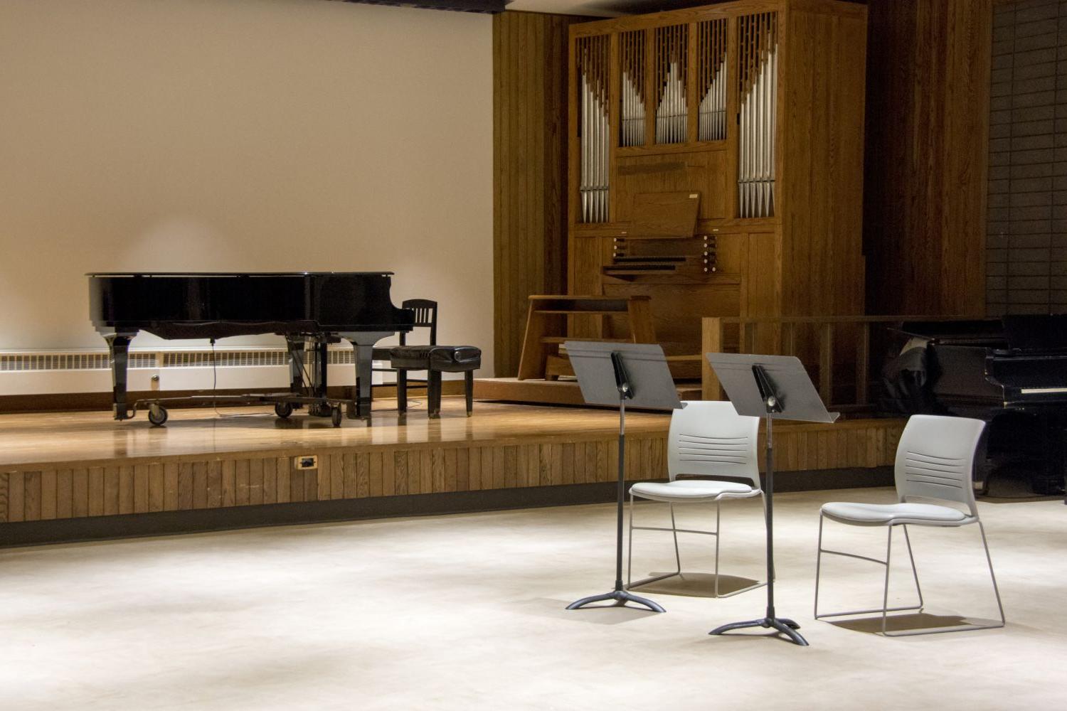 The H. F. Johnson Recital Hall.