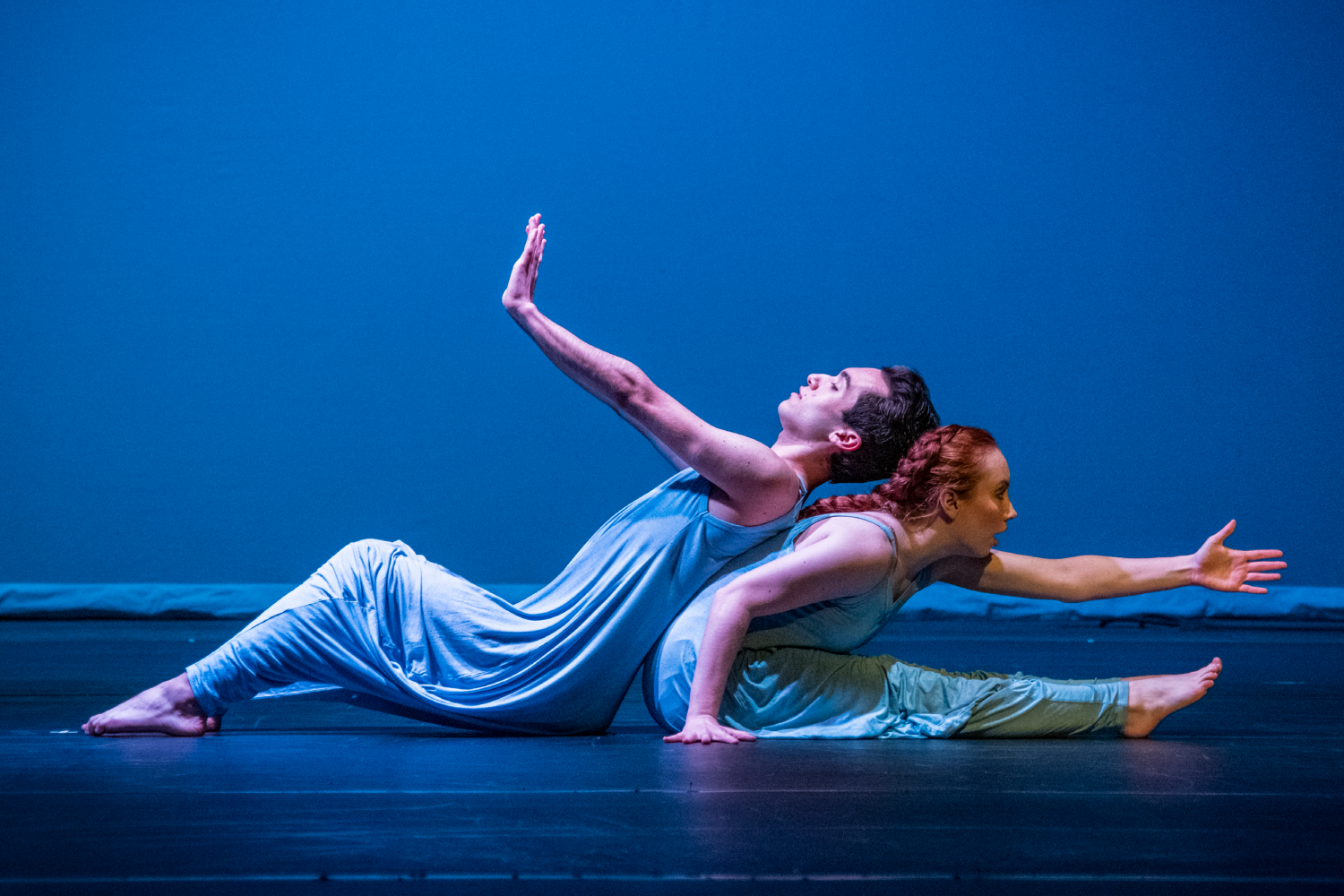 Christine Barreca and Geovanni Virella-Torres in a Carthage Dance Show.