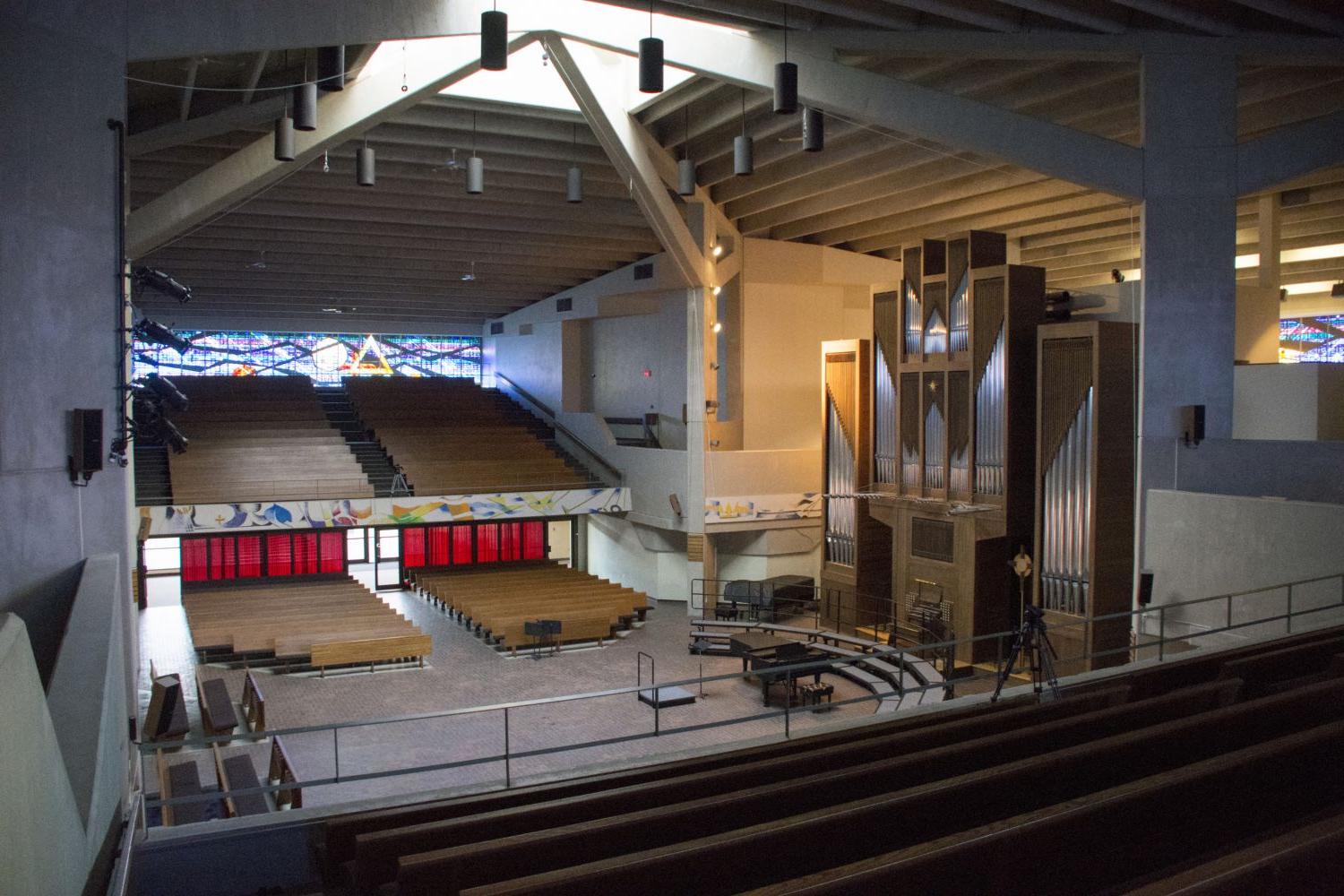 A.F. Siebert Chapel is located in the center of campus, it is the primary space in which the Carthage community assembles for worship, co...